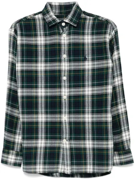Polo Ralph Lauren рубашка в клетку тартан, зеленый