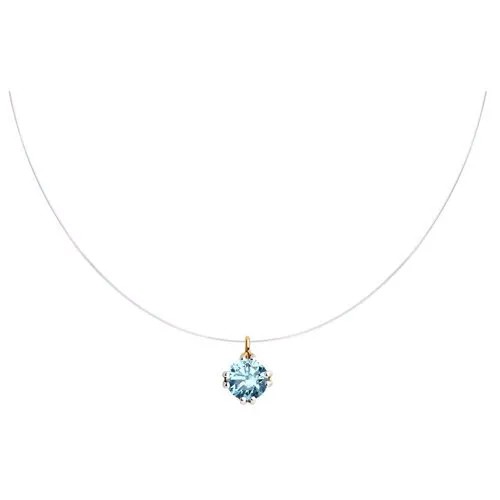 Колье Diamant из золота с фианитом 51-170-01156-3, размер 42 см