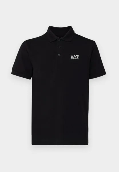 Рубашка поло EA7 Emporio Armani, черный