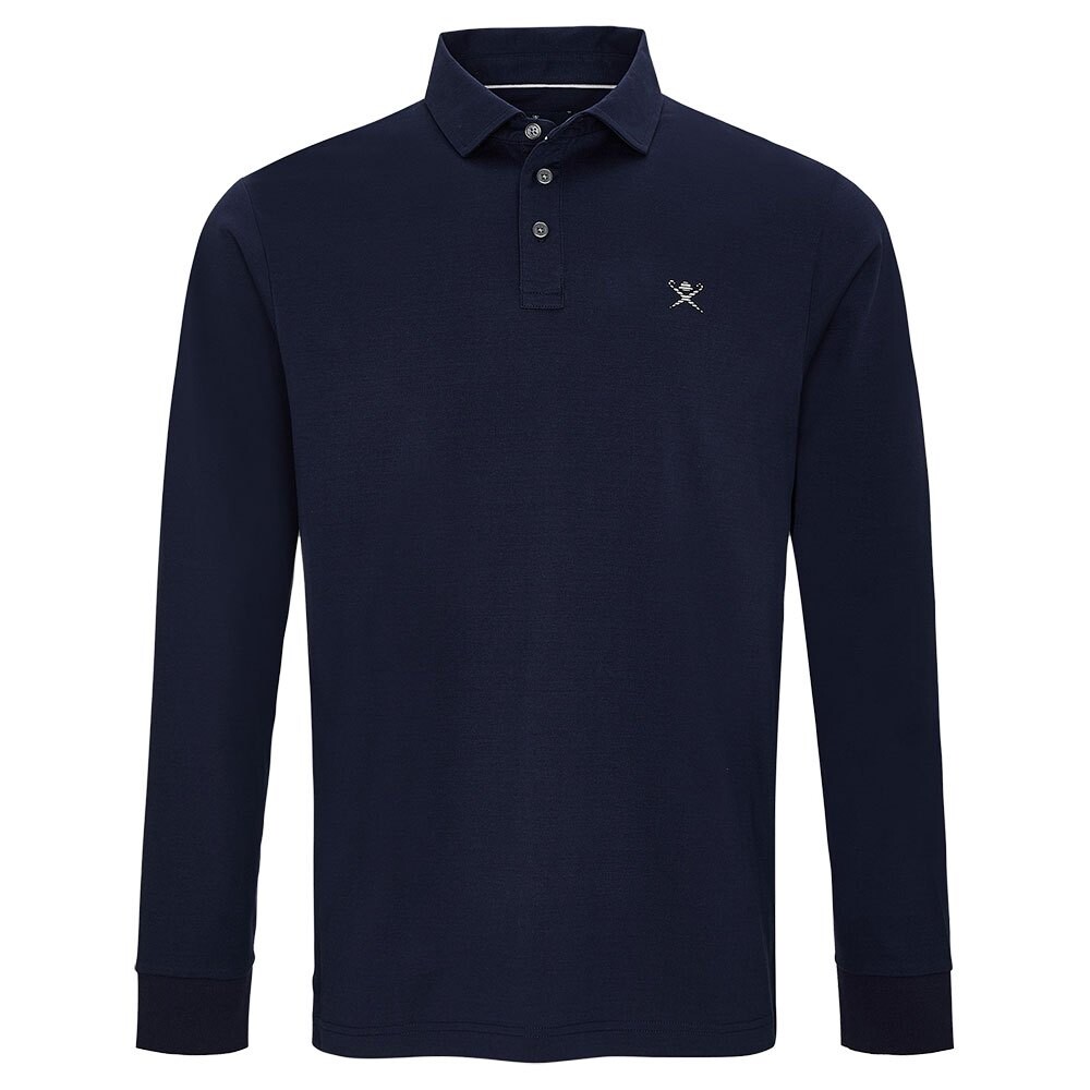 Поло Hackett Tipped Cuff Jersey, синий