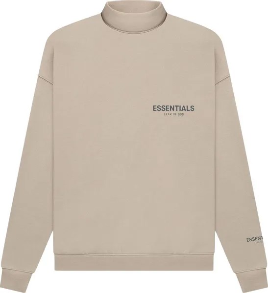 Пуловер Fear of God Essentials Pullover Mockneck 'String', загар