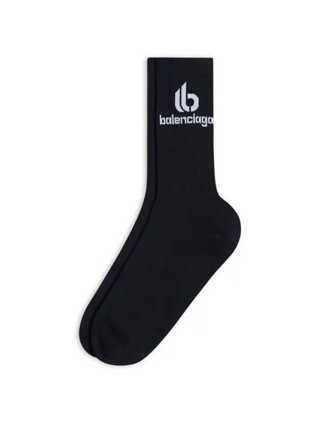 Носки с двойной буквой B Balenciaga, черный