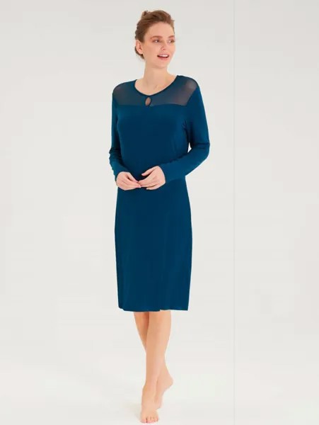 Ночная сорочка женская BlackSpade BS50342 синяя XXL