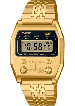 Японские наручные  мужские часы Casio A1100G-5. Коллекция Vintage