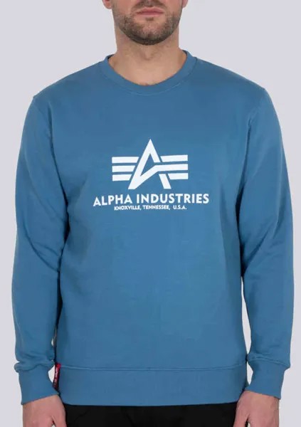 Базовая толстовка Alpha Industries, светло-синий