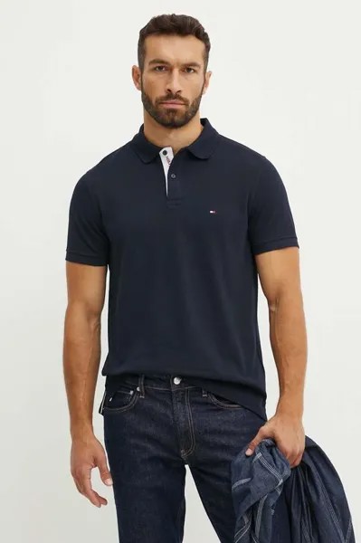 Поло Tommy Hilfiger, темно-синий