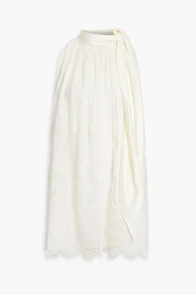 Платье мини из кружева Mini Athena со сборками The Vampire'S Wife, слоновая кость