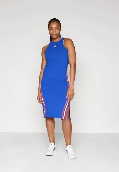 Платье из джерси FUTURE ICONS THREE STRIPES DRESS adidas Sportswear, цвет semi lucid blue