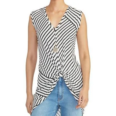 Rachel Rachel Roy Женское черно-белое мини-платье в полоску с узлом спереди XS BHFO 8657