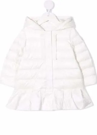 Moncler Enfant пуховик с оборками