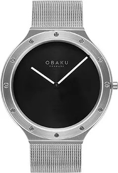 Fashion наручные  мужские часы Obaku V285GXCBMC. Коллекция Ultra Slim