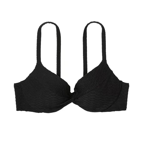 Топ бикини Victoria's Secret Swim Mix & Match Twist Push-Up, черный