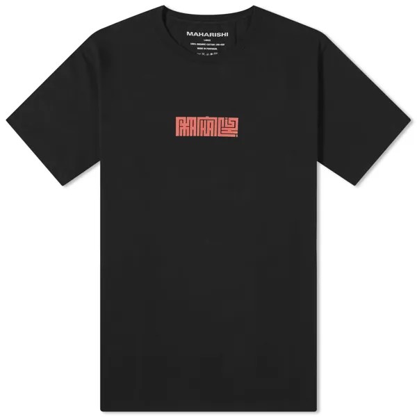 Футболка Maharishi Hikeshi Print, черный