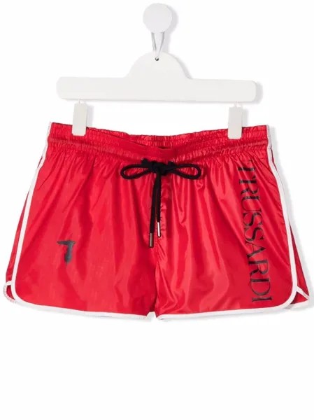 TRUSSARDI JUNIOR плавки-шорты с логотипом
