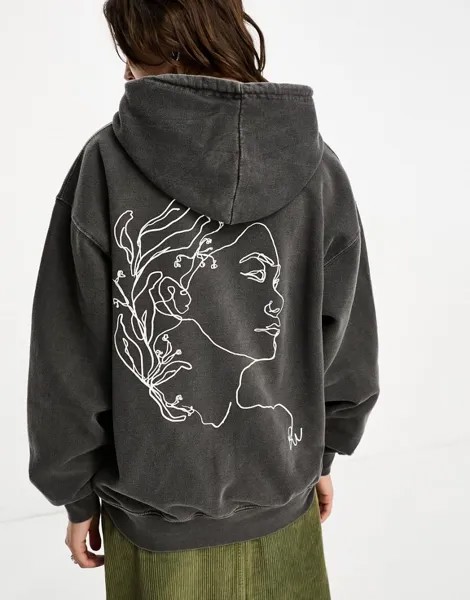 Худи с рисунком лица Reclaimed Vintage