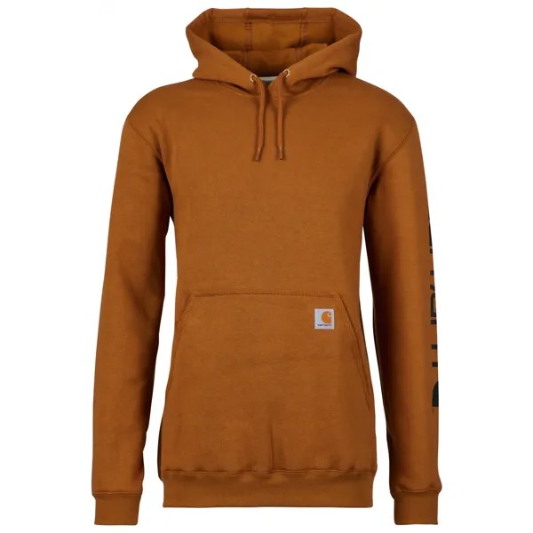 Толстовка с капюшоном Carhartt Sleeve Logo Hooded Sweatshirt, цвет Carhartt Brown