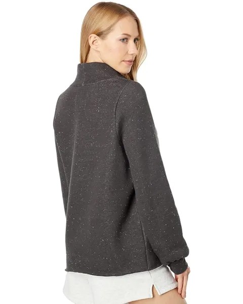 Толстовка Madewell MWL Betterterry Relaxed Turtleneck Sweatshirt, цвет Heather Donegal Charcoal