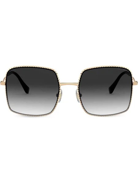 Miu Miu Eyewear солнцезащитные очки в квадратной оправе