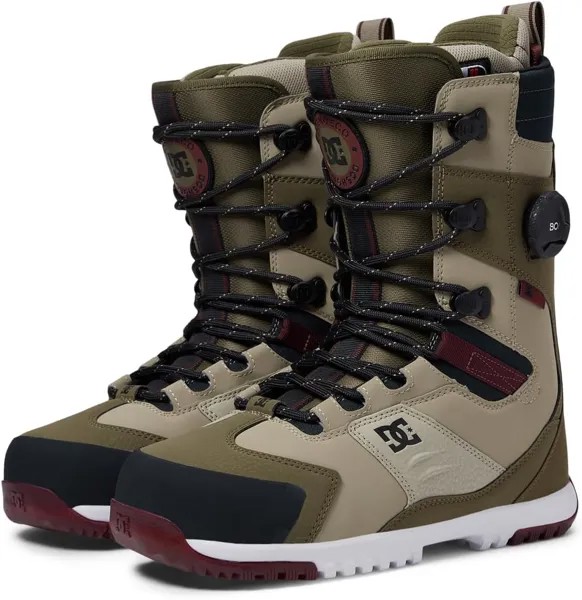 Ботинки Premier Hybrid BOA and Lace Snowboard Boots DC, цвет Olive/Military