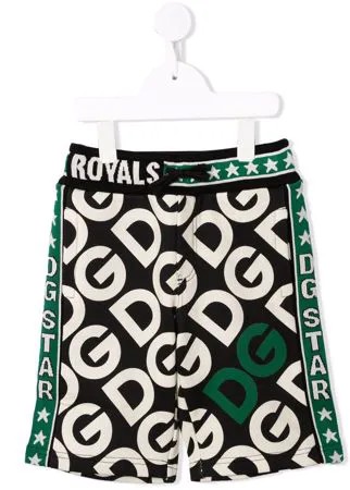 Dolce & Gabbana Kids спортивные шорты с поясом на шнурке и логотипом