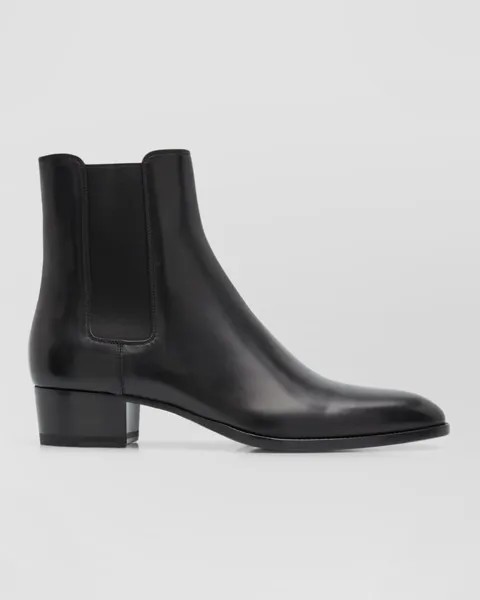 Мужские кожаные ботинки челси Wyatt 40 Saint Laurent