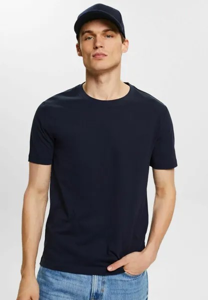 Базовая футболка Esprit, темно-синий