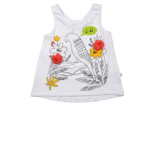 Футболка Mini Maxi, хлопок, размер 104, белый