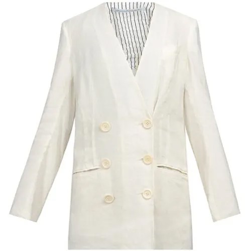 Пиджак Alessandra Marchi, средней длины, размер 42, белый