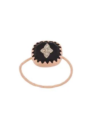 Pascale Monvoisin кольцо Pierrot Black из розового золота с бриллиантами