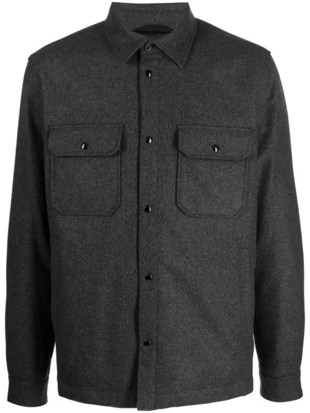 Woolrich куртка-рубашка с длинными рукавами, серый