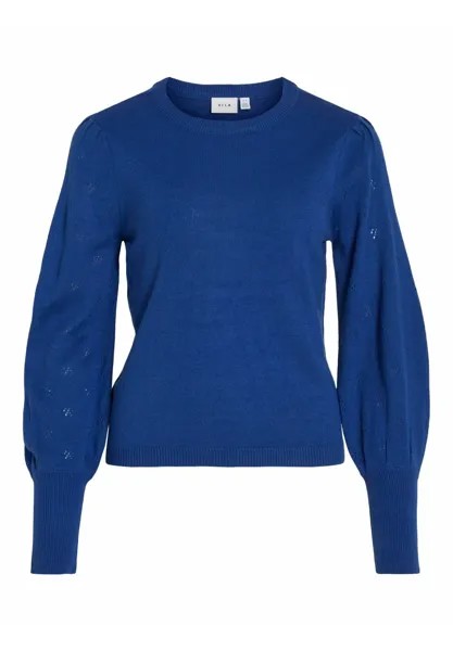 Свитшот VILA VIAVA L S O-NECK KA, цвет mazarine blue