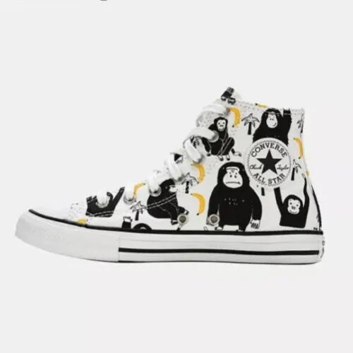 Детские кроссовки Converse All Star Juniors для мальчиков и девочек, повседневная обувь белого цвета, школьная № 127F