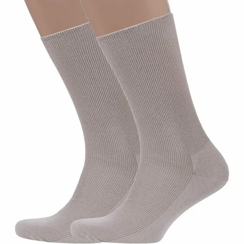 Носки Dr. Feet, комплект, 2 пары, размер 29, бежевый
