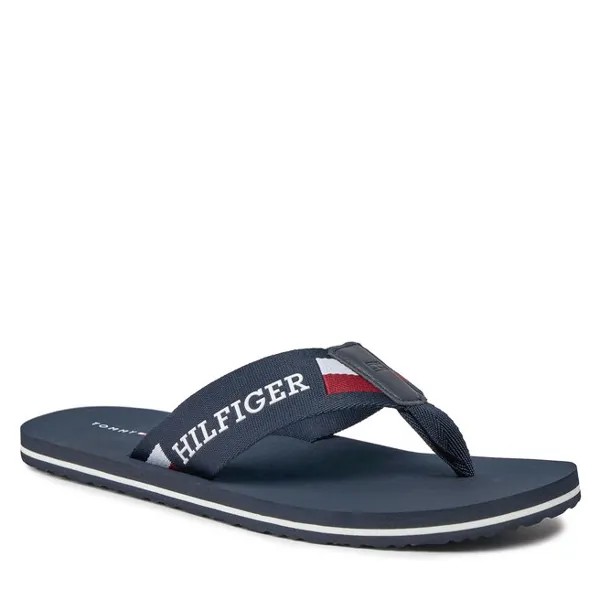 Шлепанцы Tommy Hilfiger CorporateMonotype Beach, синий