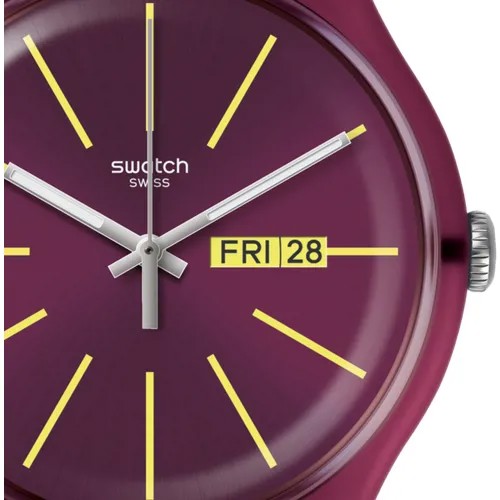 Наручные часы swatch, красный, бордовый