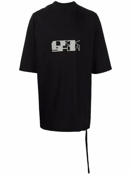 Rick Owens DRKSHDW длинная футболка с логотипом