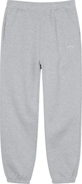 Брюки Stussy Stock Logo Pant 'Grey Heather', серый