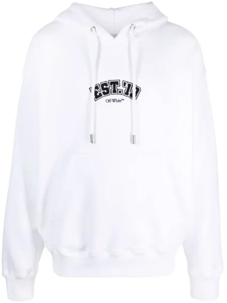 Off-White худи Logic Skate, белый