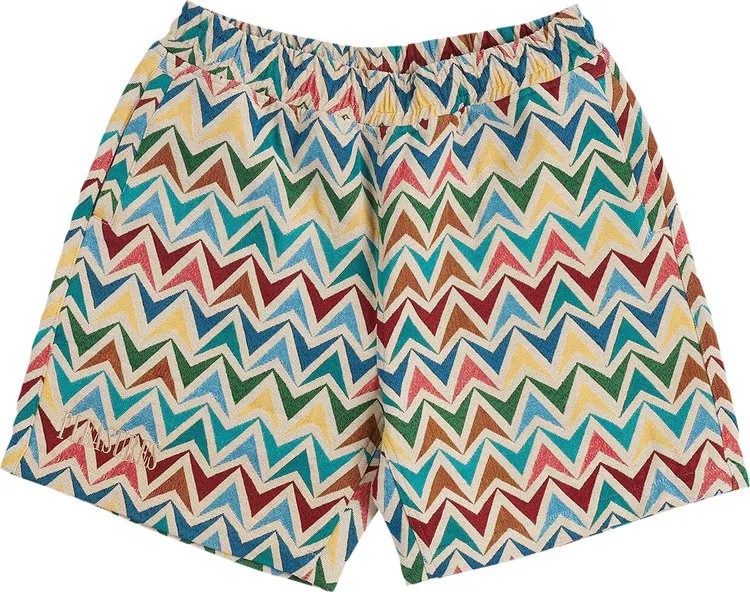 Шорты Pleasures Basket Woven Shorts 'Multicolor/Khaki', разноцветный