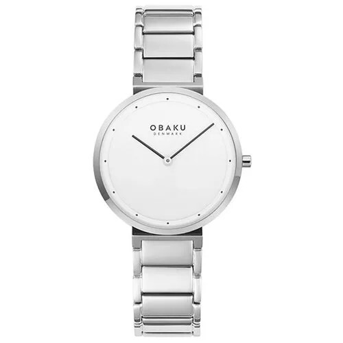 Наручные часы OBAKU Часы Obaku Links V258LXCISC, серебряный, белый
