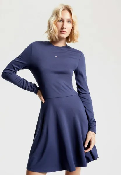 Платье из джерси Tommy Jeans, сумеречный темно-синий