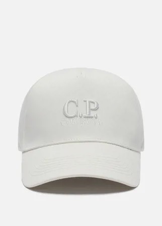 Кепка C.P. Company Gabardine Classic Logo Baseball, цвет белый, размер L