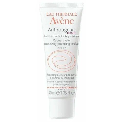 AVENE Antirougeurs Jour Дневная увлажняющая эмульсия для лица от покраснений SPF 20, 40 мл