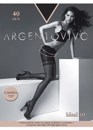 Колготки Argentovivo Ideal, 40 den, размер 4-L, platino (серый)