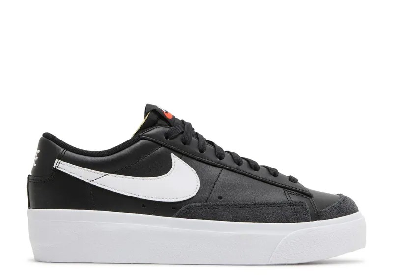 Кроссовки Nike Wmns Blazer Low Platform 'Black White', черный