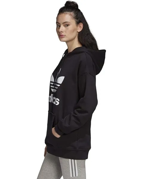 Худи Adidas Trefoil Hoodie, цвет Black/White 3
