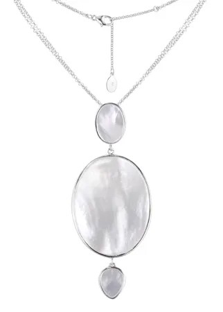 Колье женское Balex Jewellery 9436930248 из серебра, перламутр, 45 см