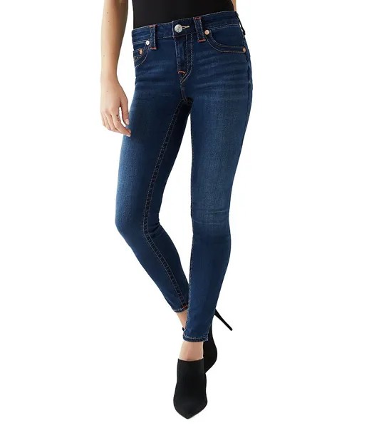 Джинсы скинни до щиколотки True Religion Jennie Curvy, синий