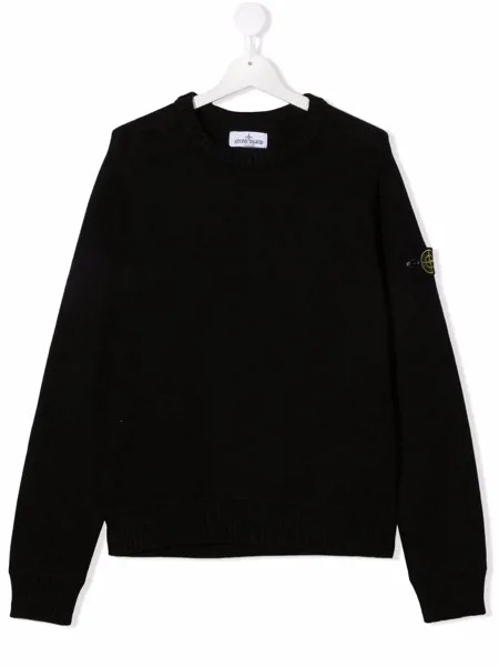 Stone Island Junior джемпер с нашивкой-логотипом