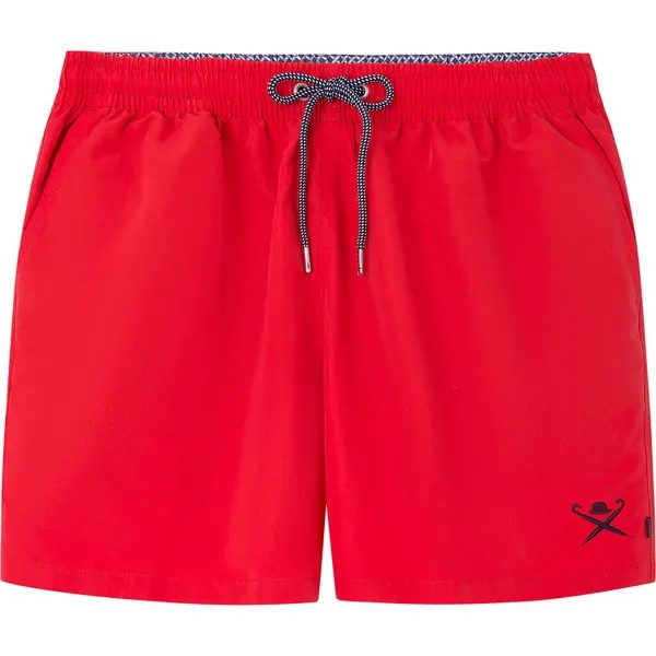 Шорты для плавания Hackett Logo Solid Swimming Shorts, красный